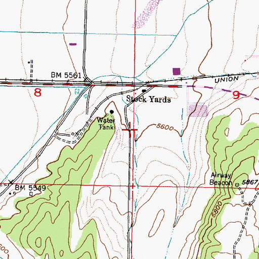 Topographic Map of Cross Hollow, UT