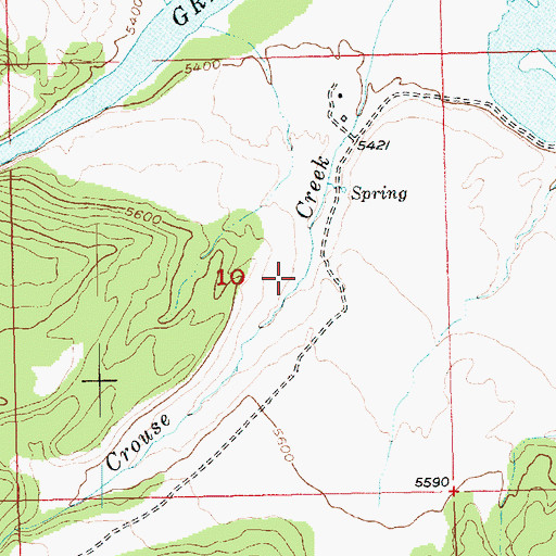 Topographic Map of Crouse Canyon, UT
