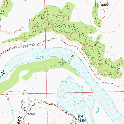 Topographic Map of Crouse Creek, UT