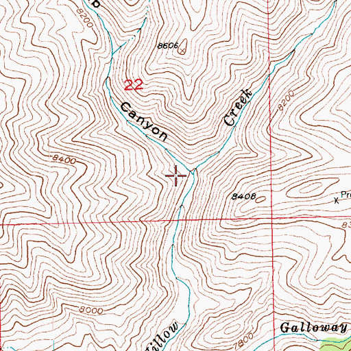 Topographic Map of Crumb Canyon, UT