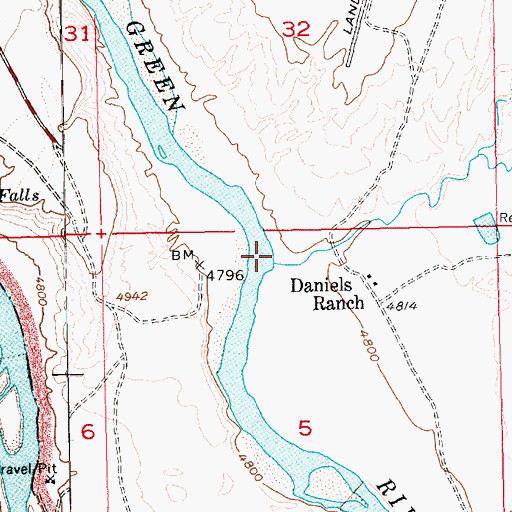 Topographic Map of Cub Creek, UT
