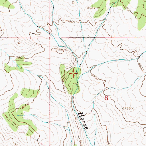 Topographic Map of Currant Creek, UT