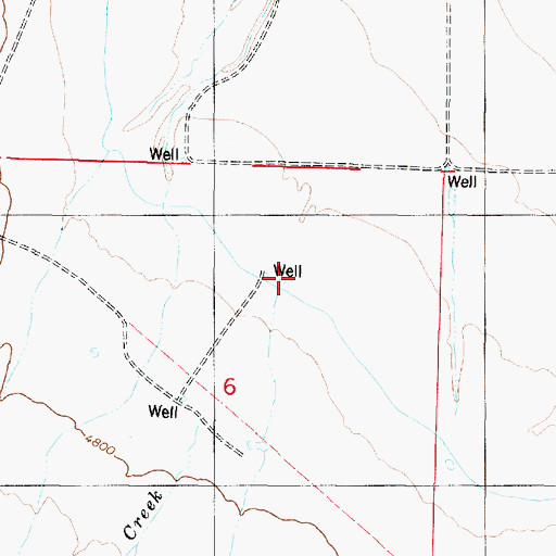 Topographic Map of Currant Creek Canal, UT