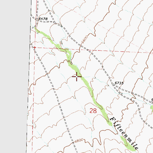 Topographic Map of Dads Creek, UT