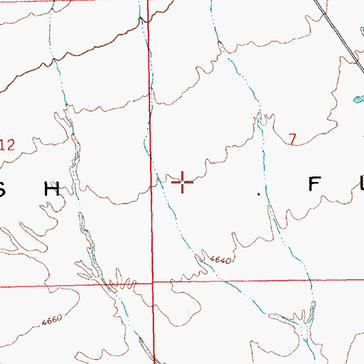 Topographic Map of Danish Flat, UT