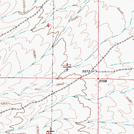 Topographic Map of Dastrup Canyon, UT