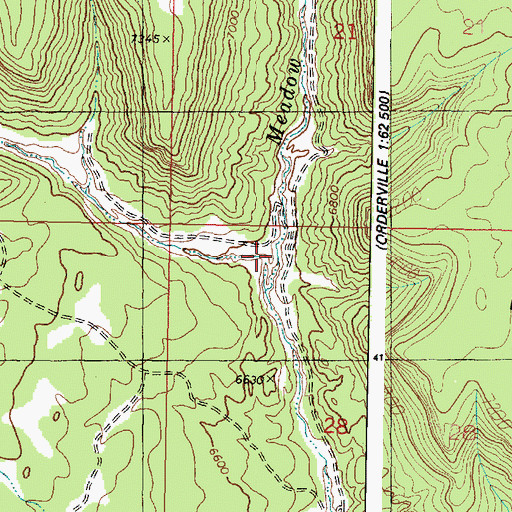 Topographic Map of Daves Canyon, UT