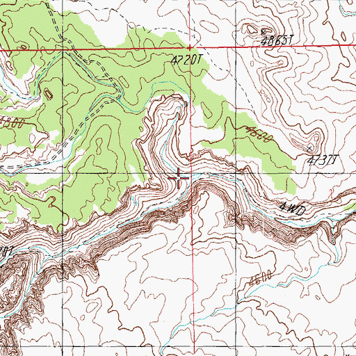 Topographic Map of Day Canyon, UT