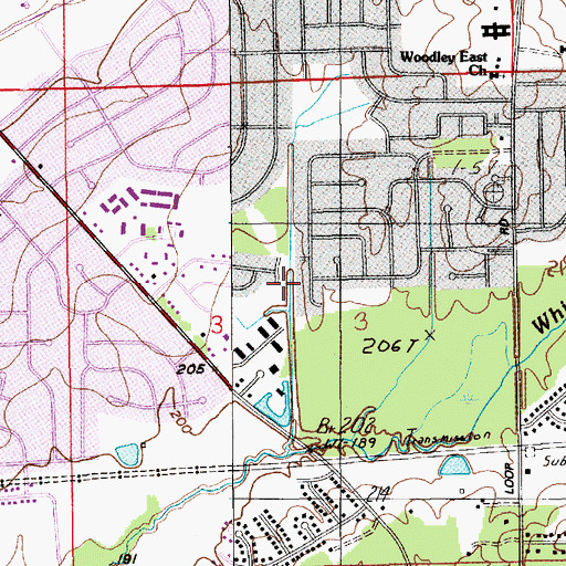 Topographic Map of Montwood Estates, AL