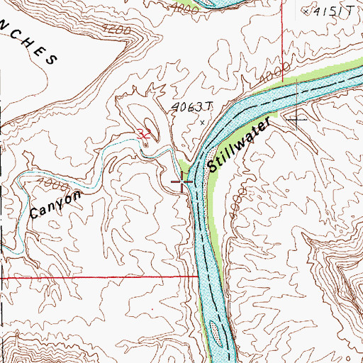 Topographic Map of Deadhorse Canyon, UT
