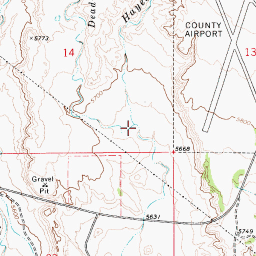 Topographic Map of Deadman Creek, UT