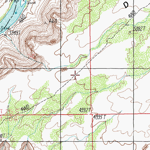 Topographic Map of Deadman Point, UT