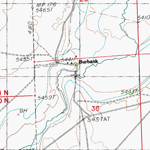 Topographic Map of Dearden Ranch, UT