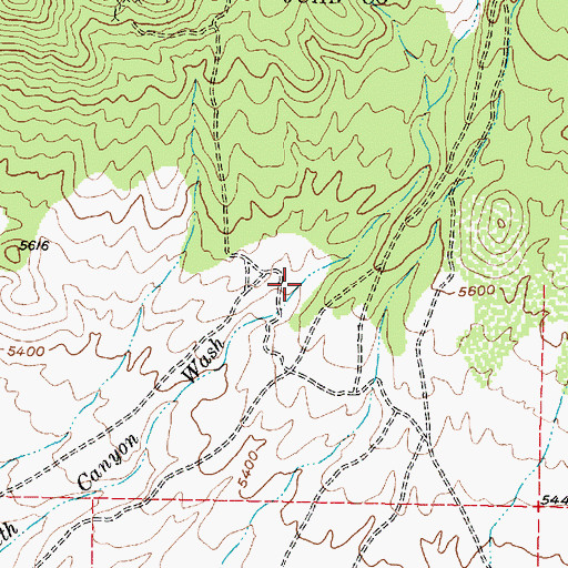 Topographic Map of Death Canyon, UT
