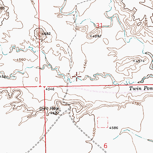 Topographic Map of Death Valley, UT