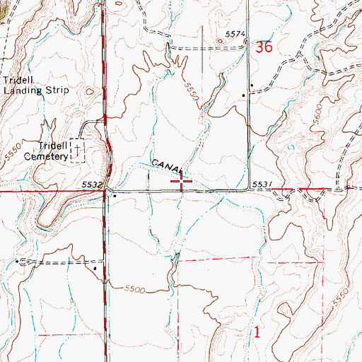 Topographic Map of Deep Creek Canal, UT