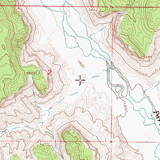 Topographic Map of Deer Range Canyon, UT