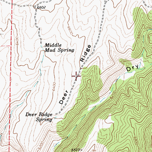 Topographic Map of Deer Ridge, UT