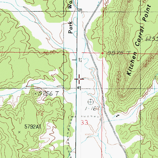 Topographic Map of Deer Spring Wash, UT