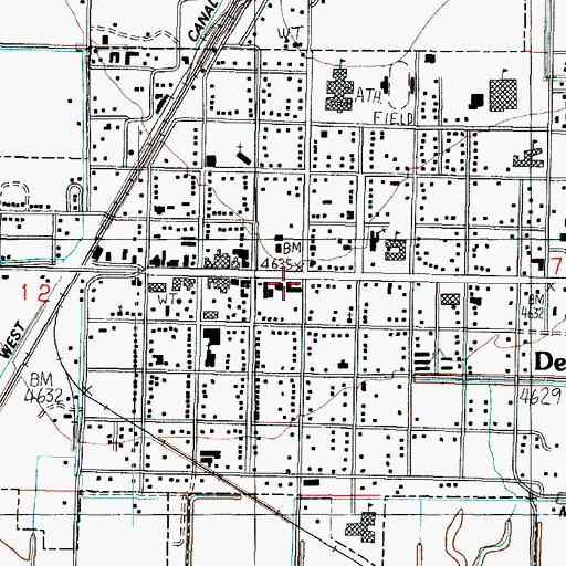 Topographic Map of Delta, UT