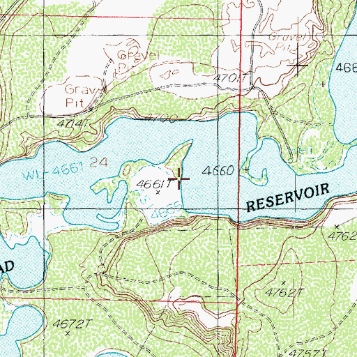 Topographic Map of D M A D Reservoir, UT