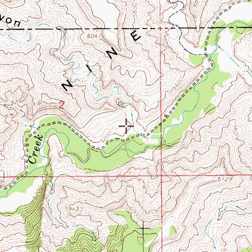 Topographic Map of Desbrough Canyon, UT