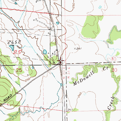 Topographic Map of Mount Pleasant Church, AL