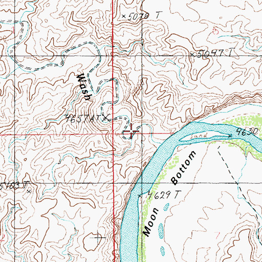 Topographic Map of Desert Spring Wash, UT