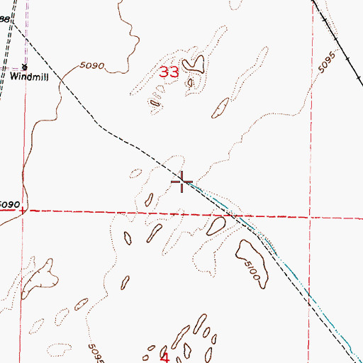 Topographic Map of Dick Palmer Wash, UT
