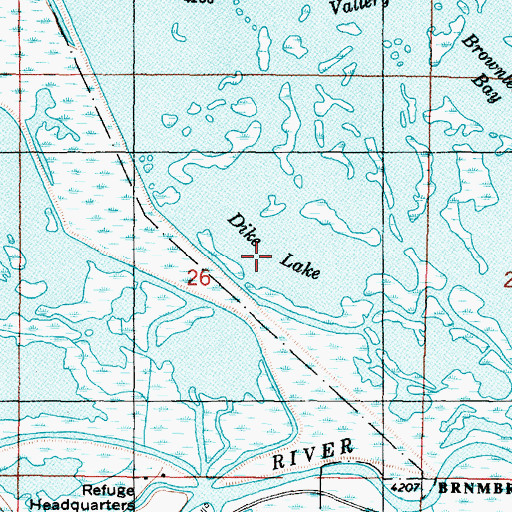 Topographic Map of Dike Lake, UT