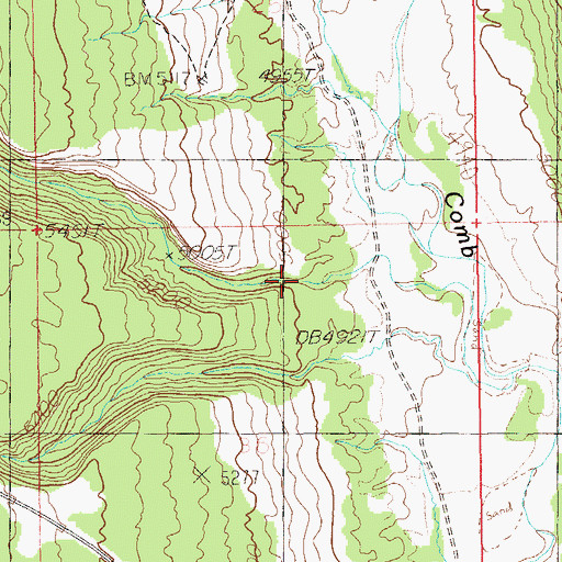 Topographic Map of Dog Tanks Draw, UT