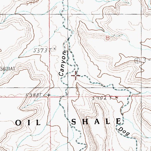 Topographic Map of Dog Knoll Draw, UT