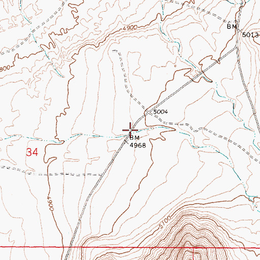 Topographic Map of Dorthy Draw, UT