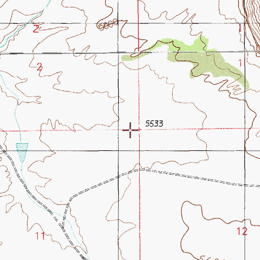 Topographic Map of Douglas Mesa, UT