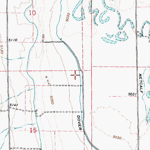 Topographic Map of Dover Canal, UT