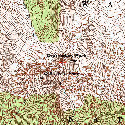 Topographic Map of Dromedary Peak, UT