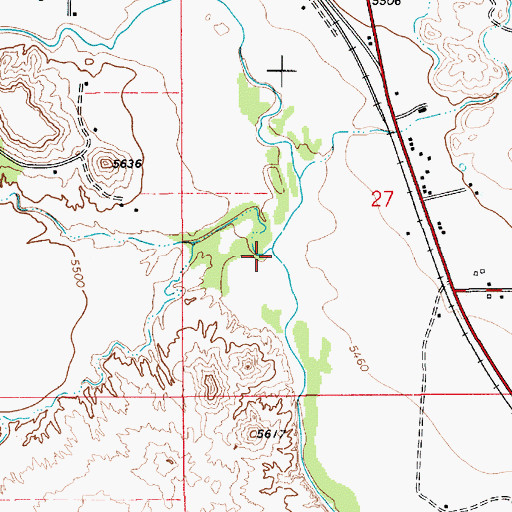 Topographic Map of Drunkards Wash, UT