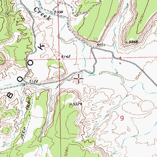 Topographic Map of Dry Canyon, UT