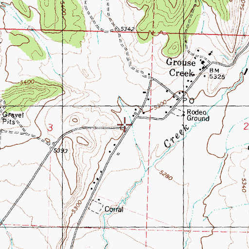 Topographic Map of Dry Canyon, UT