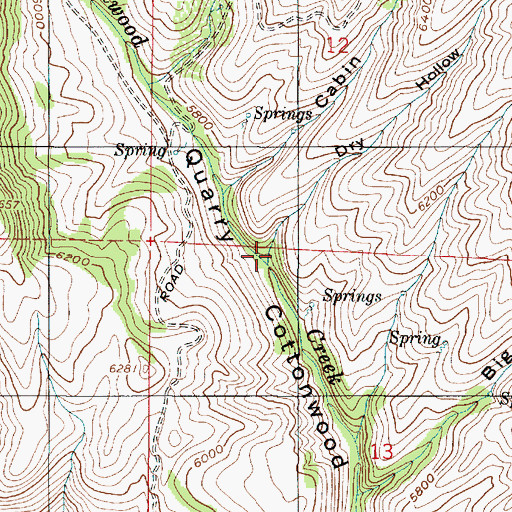 Topographic Map of Dry Hollow, UT