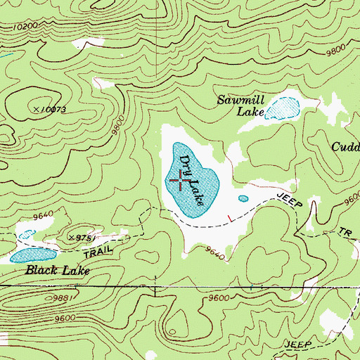 Topographic Map of Dry Lake, UT