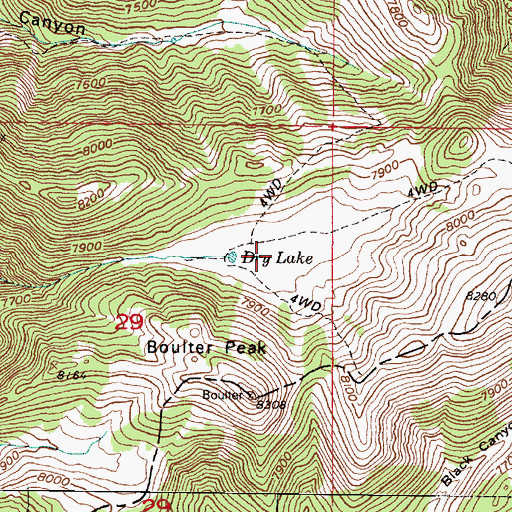 Topographic Map of Dry Lake, UT