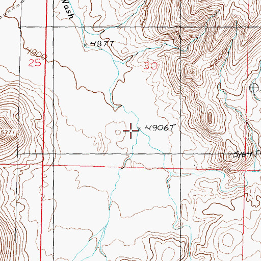 Topographic Map of Dry Lake Creek, UT