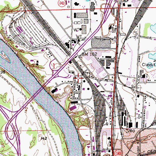 Topographic Map of North Montgomery, AL