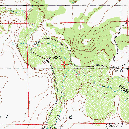 Topographic Map of Dry Valley, UT