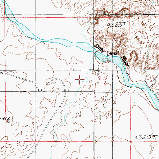 Topographic Map of Dry Valley, UT