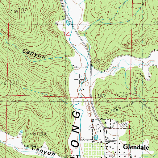 Topographic Map of Dry Wash, UT