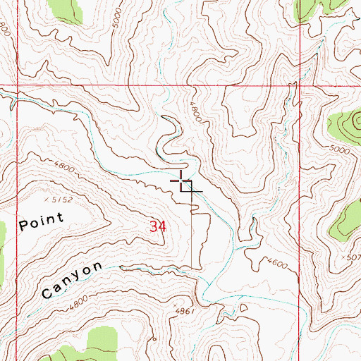 Topographic Map of Dry Wash, UT