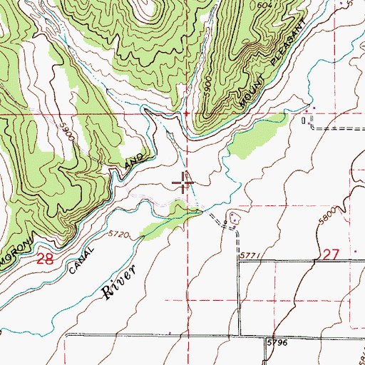 Topographic Map of Dublin Wash, UT