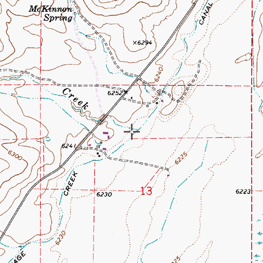 Topographic Map of Duck Creek, UT